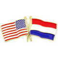 USA & Netherlands Flag Pin